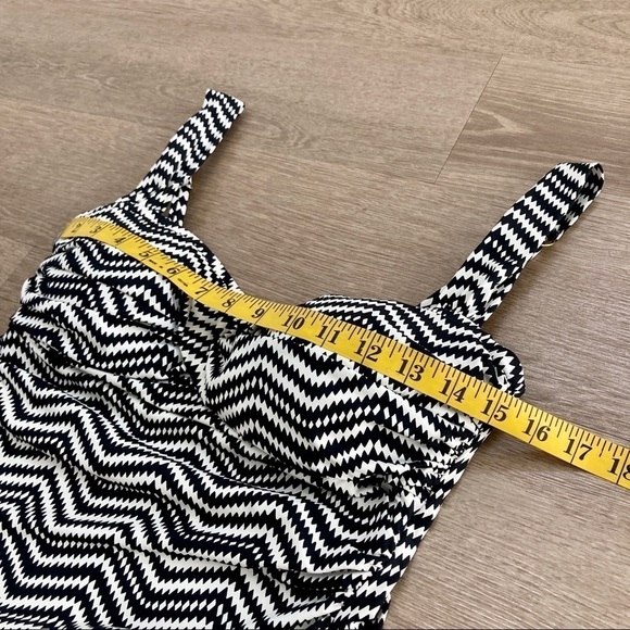2BAMBOO Twist Underwire Tankini Swim Top Zig Zag Print - Picture 7 of 13